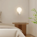 Minimalist cream wall light with decorative LED lighting