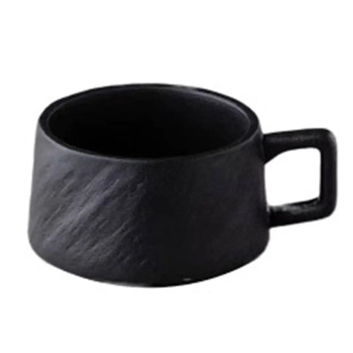 Ensemble tasse assiette céramique design minimal résistant chaleur