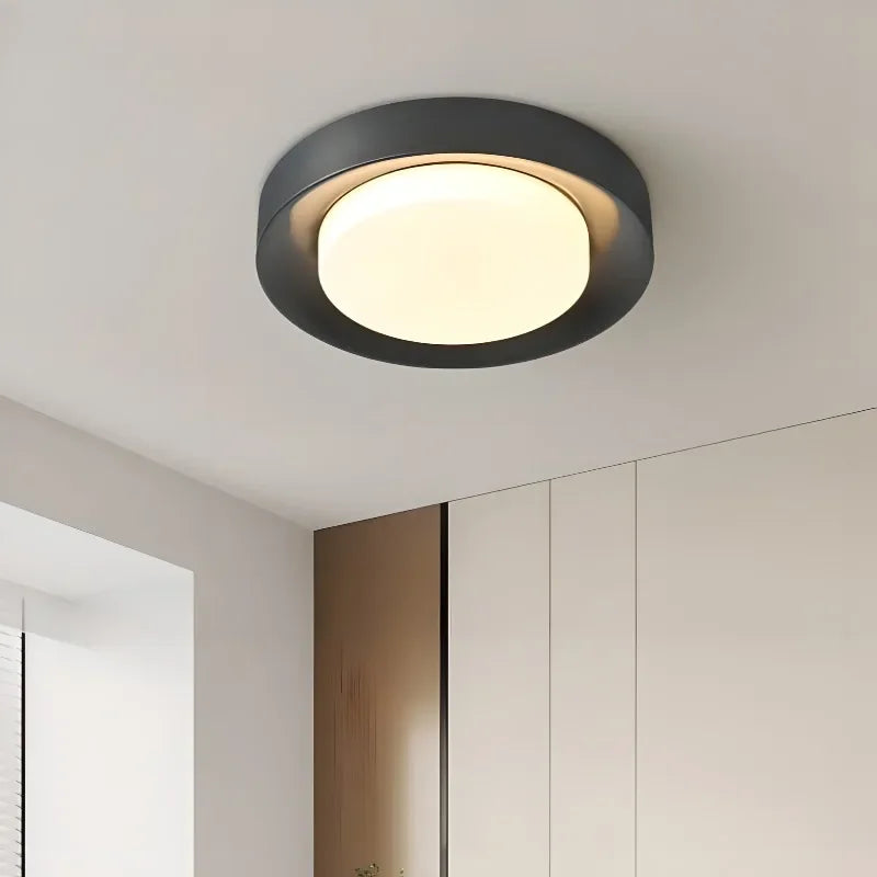 plafonnier led moderne en laiton décoration intérieure lumière design luxe - vue 4 sur 8