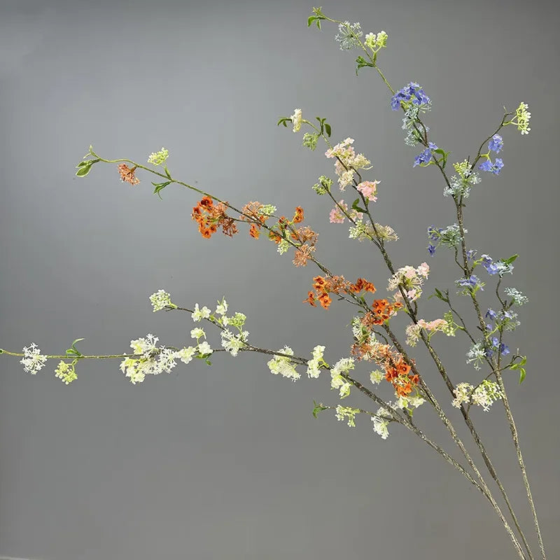 décoration de table en fleurs artificielles et saule neige - vue 4 sur 10