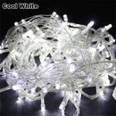 Multicolour LED string lights for festive Christmas decoration