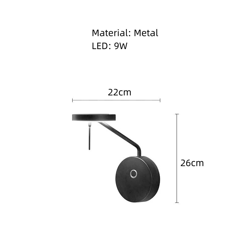 Minimalist black metal pendant light for interior decor - vue 12 sur 13