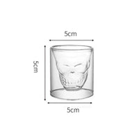 Verre cocktail forme crâne épais résistant bar
