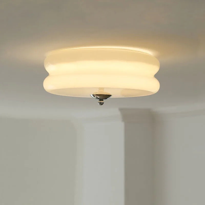 Bauhaus Glass Ceiling Lights for Bedroom Living Room Decor Cake Design Vintage Corridor Balcony Aisle Stair Ceiling Lamp 220V