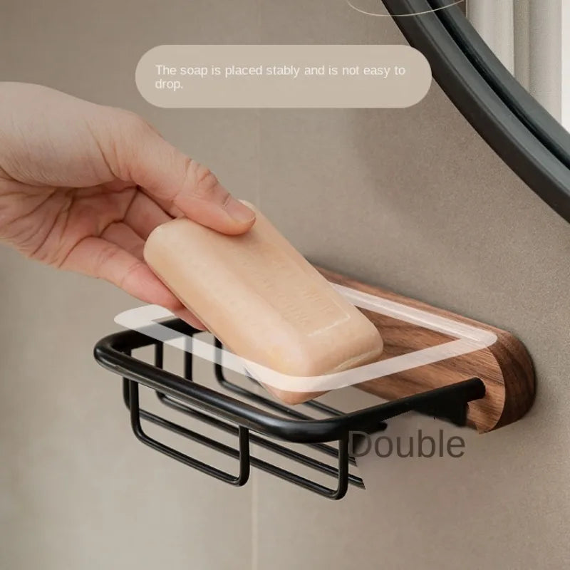 étagère murale en bois pour rangement de savon - vue 4 sur 10
