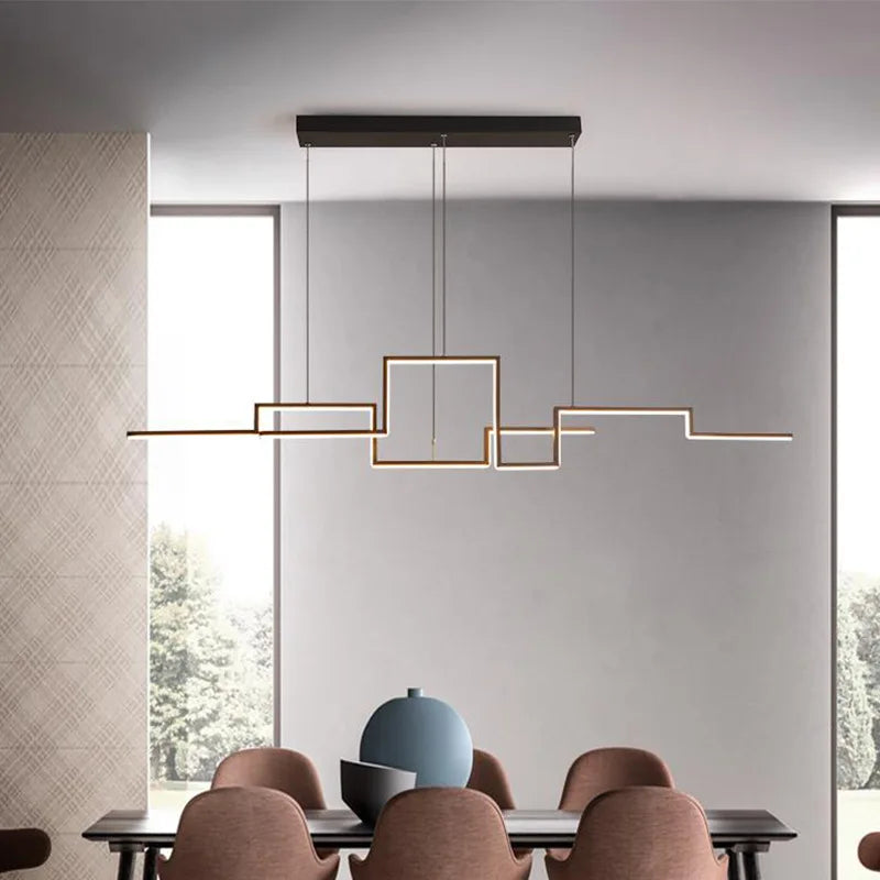 suspension led minimalistes modernes réglables pour décoration intérieure