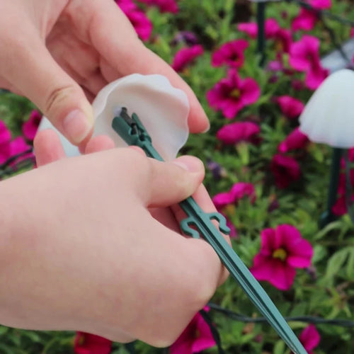 Lampe à gazon solaire champignon lampe à LED extérieure brillant sans électricité IP65 jardin décorer terrasse solaire étanche lumière de pelouse - vue 7 sur 6