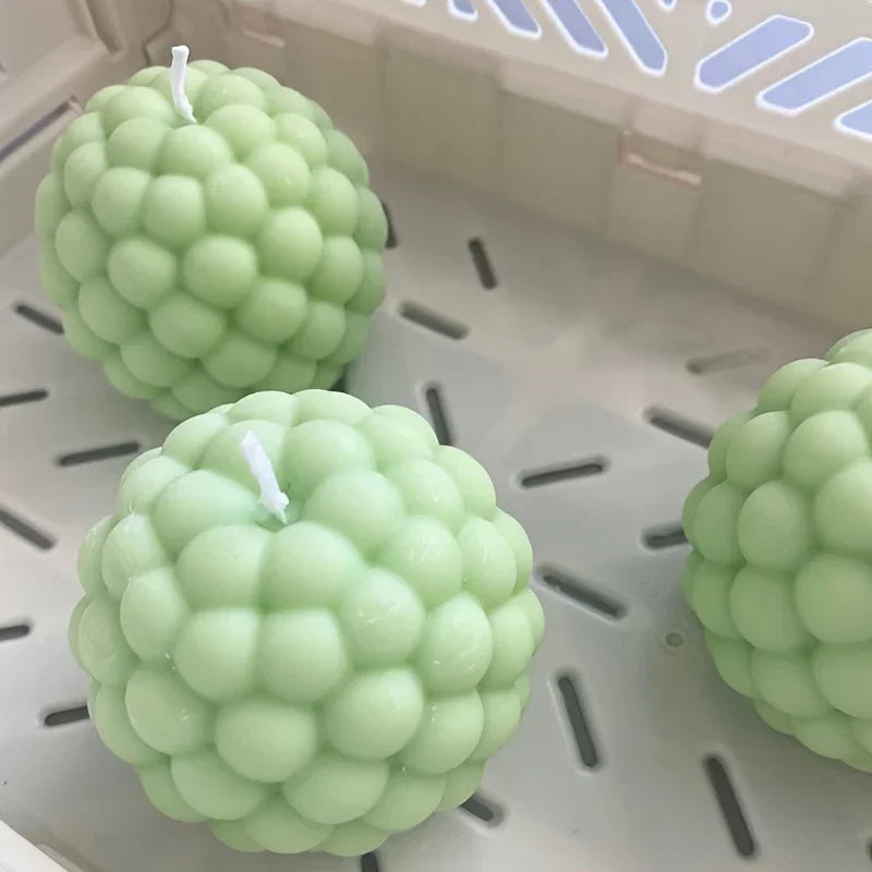moule à bougie en silicone forme boule et bulle cylindrique - vue 6 sur 6