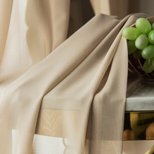 Voilage moderne motif vagues pour salon chambre fenêtre