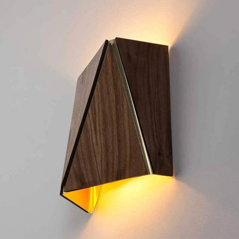 applique murale en bois massif design japonais pour intérieur élégant - vue 4 sur 6