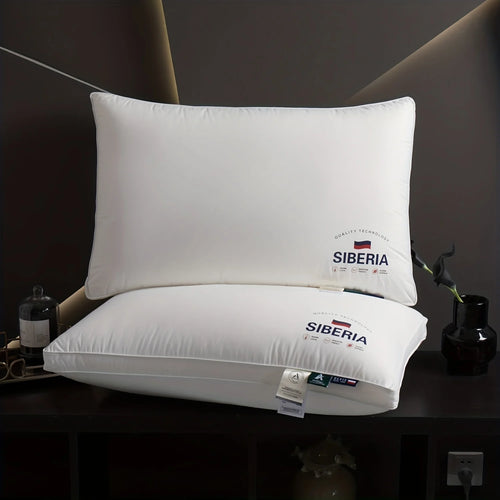 All Cotton Pillow with Thickened and Encrypted Core for Neck Protection, Available in 3 Heights, Bedroom Pillow, White - vue 8 sur 7