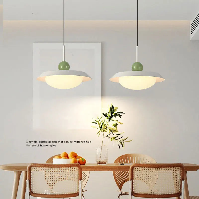 Suspension nordique led décoration maison éclairage intérieur - vue 5 sur 18