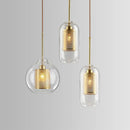 Suspension moderne nordique abat-jour en verre décoratif