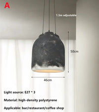 Suspension Designer Salle à manger Wabi Sabi Café Modèle Maison Personnalité LED Décor Lumière Créative Table Bar Cuisine