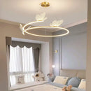 Modern minimalist butterfly LED chandelier for home decor