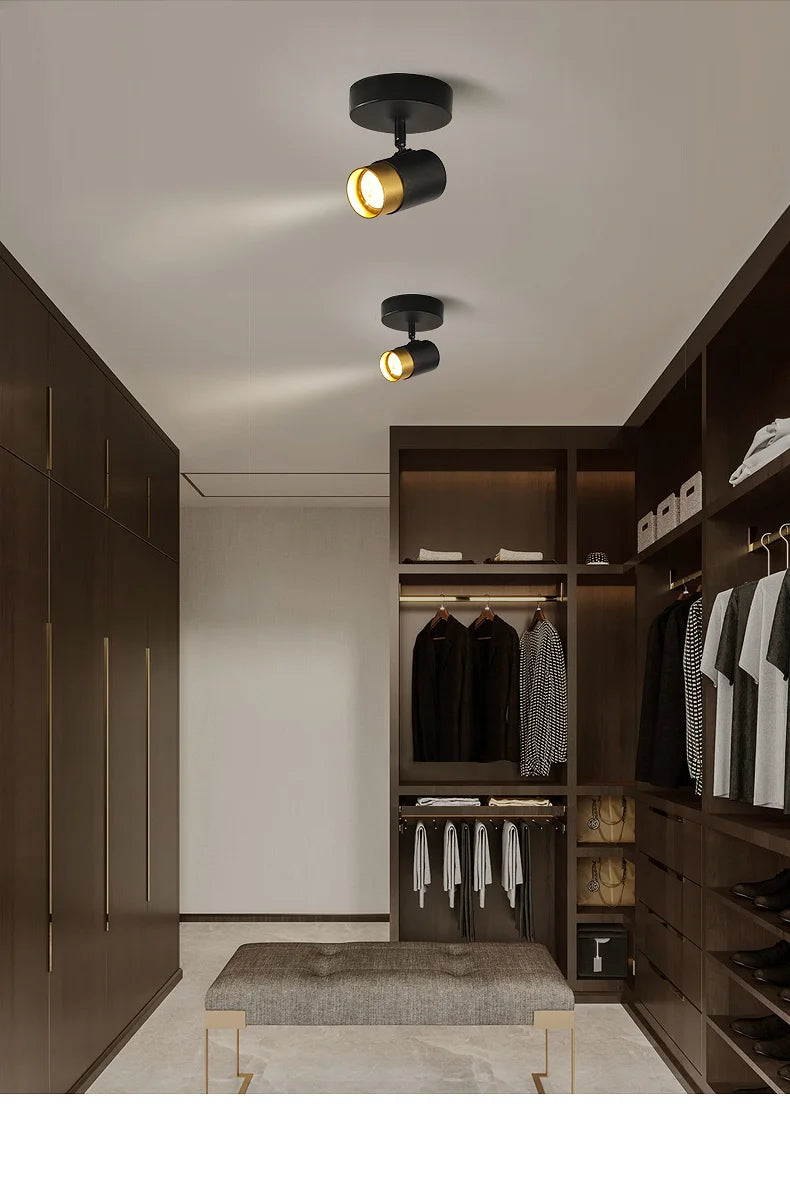 Lustre noir Led moderne intérieur - vue 4 sur 18