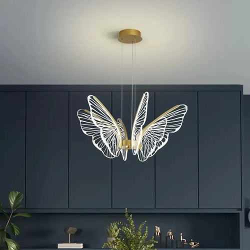 Moonriver éclairage LED papillon lustres salon Table à manger suspension lampe Style moderne suspension pour la maison - vue 2 sur 10
