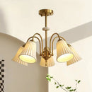 lustre rétro français en céramique et cuivre style américain design