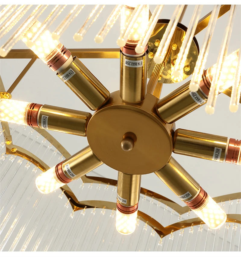 lustre en cristal moderne design luxe pour intérieur - vue 7 sur 10