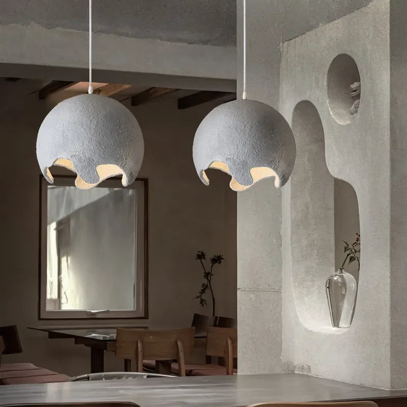 Restaurant Dining Island LED Chandelier Modern Cafe Bar Study Bedroom Light Wabi Sabi Personality Indoor Home Decor Hanging Lamp - vue 5 sur 12