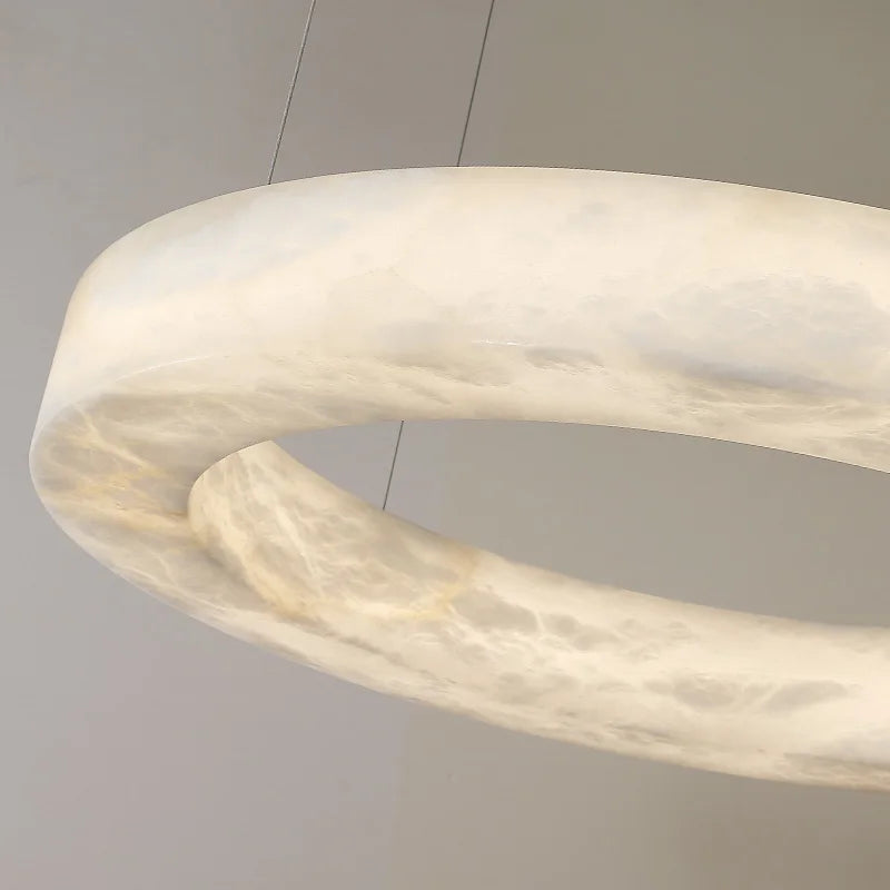 suspension en marbre naturel espagnol et cuivre moderne et luxueuse - vue 5 sur 10