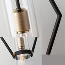 lampes suspendues post-modernes en verre transparent avec cordon ajustable