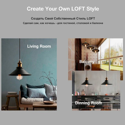 lustre moderne led en métal avec suspension vintage