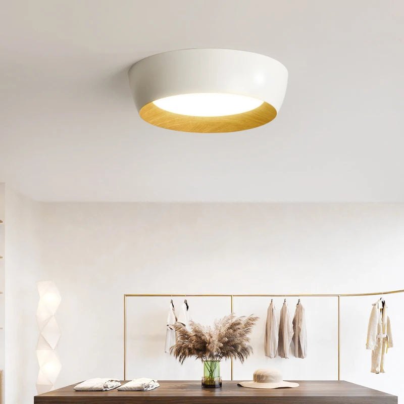 Plafonniers LED nordique pour salon chambre couloir Luminaire blanc noir gris lampe 	 lustres e pendentes - vue 5 sur 16