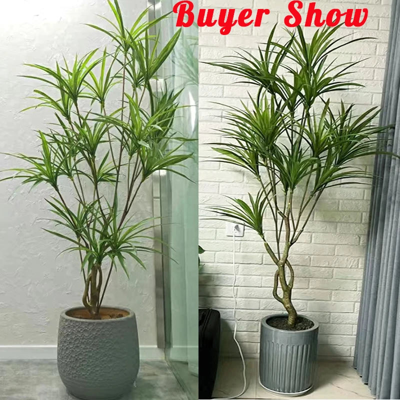 grand arbre artificiel palmier plante tropicale en pot décorative - vue 5 sur 10