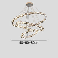 lustre led moderne en cristal de luxe décoratif