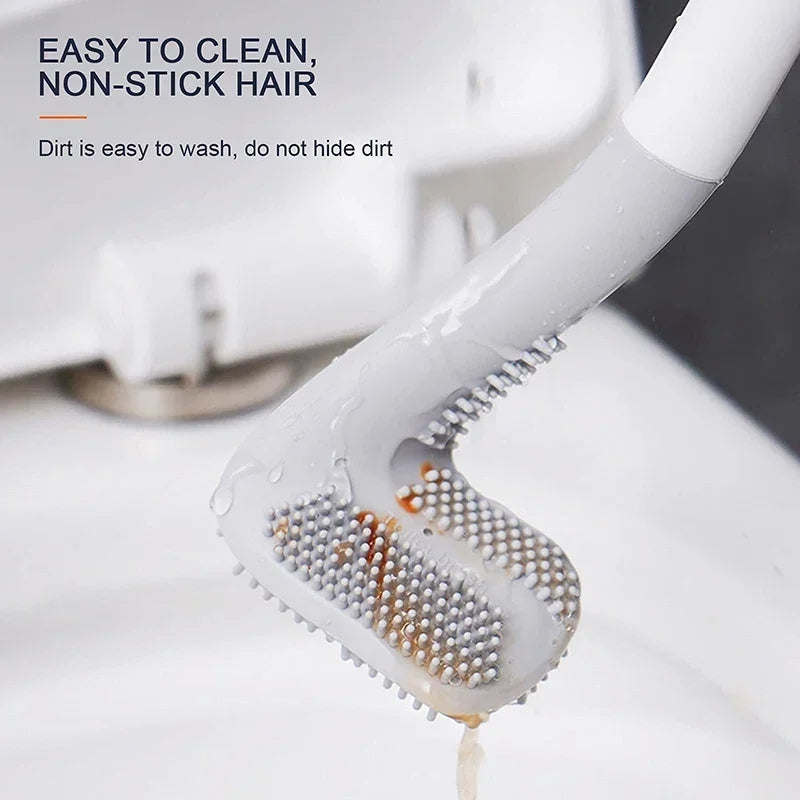 ensemble moderne de brosses hygiéniques pour salle de bain - vue 4 sur 9