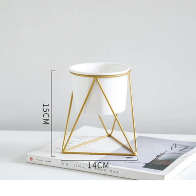 White Ceramic Vase, with Bracket Small White Vase, Round Ceramic Flower Vase, for Modern Nordic Home Decor, Living Room, Office - vue 8 sur 8