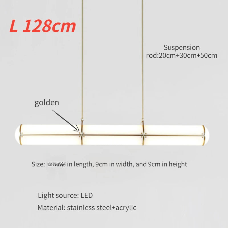Creative Japanese design chandelier for minimalist Nordic lighting - vue 8 sur 9