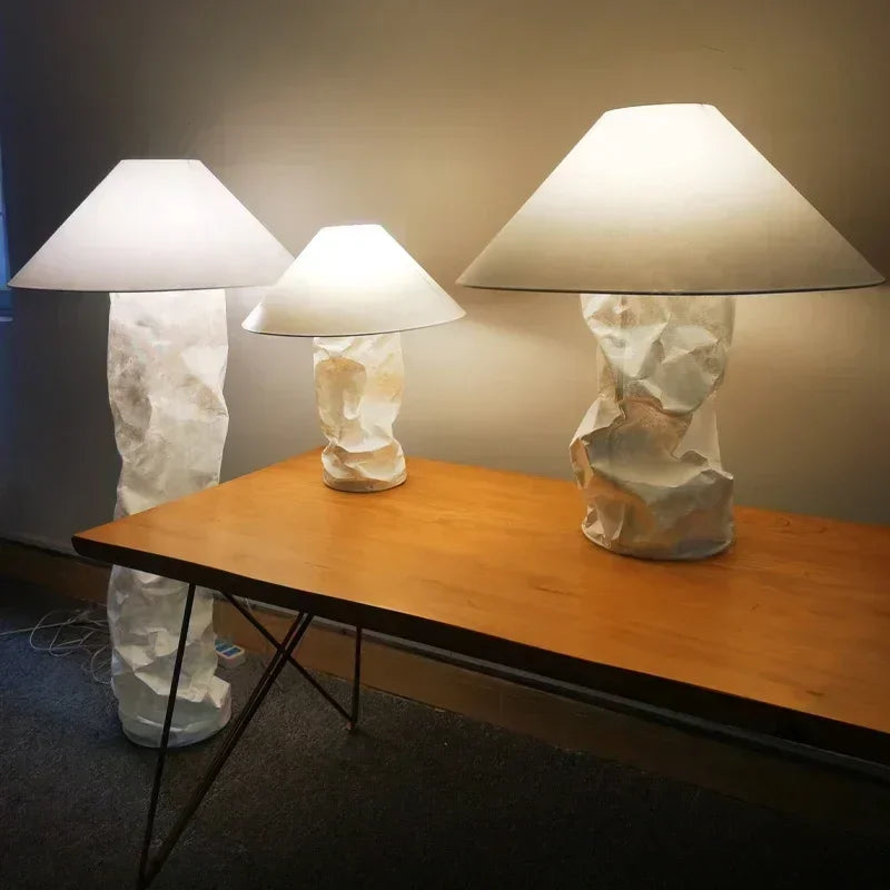 lampe à poser de luxe style wabi-sabi nordique design créatif - vue 4 sur 9
