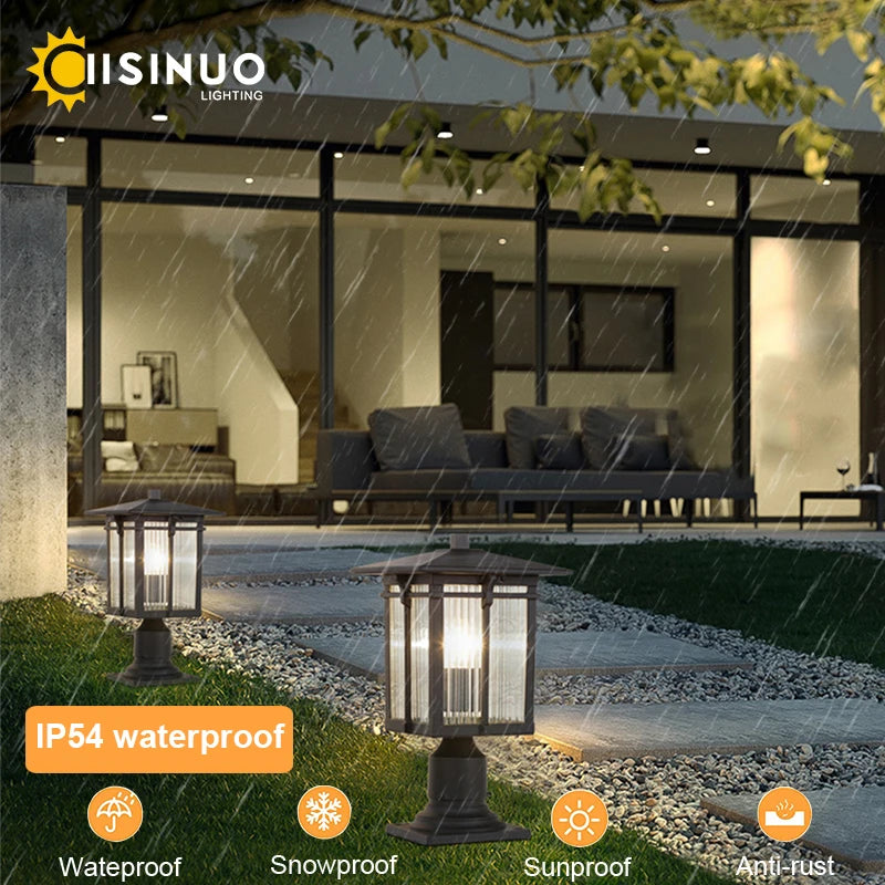 lampes d'extérieur en aluminium pour jardin et allée - vue 4 sur 7