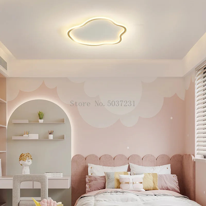 plafonnier led ultramince créatif en forme de nuage
