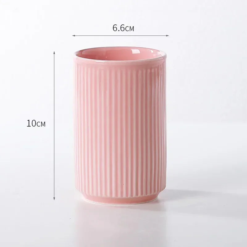 tasse en céramique pour couple porte-brosse à dents et rangement - vue 10 sur 22