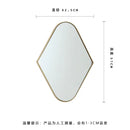 Bathroom mirror, makeup mirror, wall mounted irregular shaped bathroom, irregular water droplet mirror, entrance decoration, hou