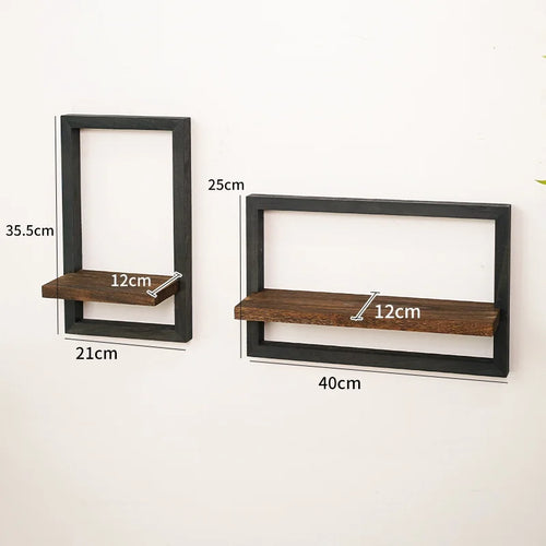 Wood Floating Wall Shelves Hanging Shelves for Wall Storage Rustic Farmhouse Decor for Bedroom Bathroom , Living Room Kitchen