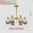 Nordic minimalist glass pendant light for modern decor