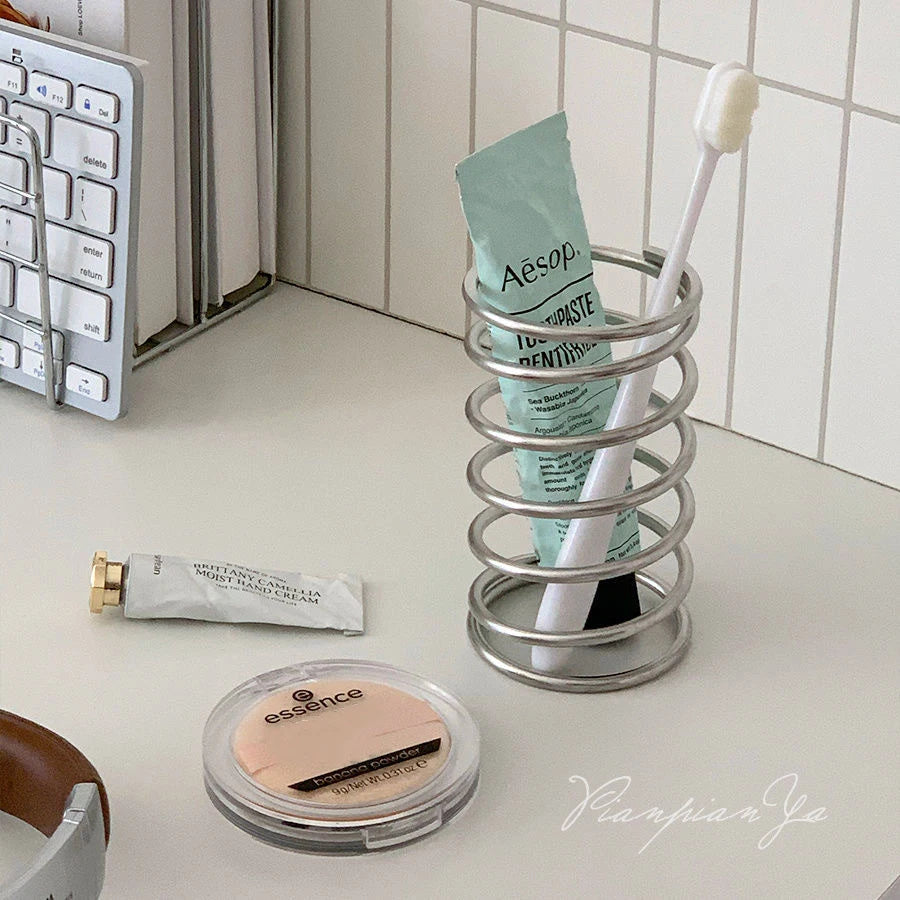 porte-brosse à dents en acier inoxydable pour salle de bain - vue 4 sur 6