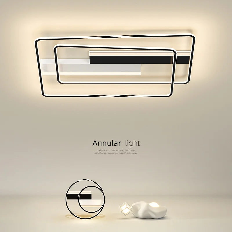 lustre moderne en led design créatif minimaliste pour intérieur élégant - vue 5 sur 18