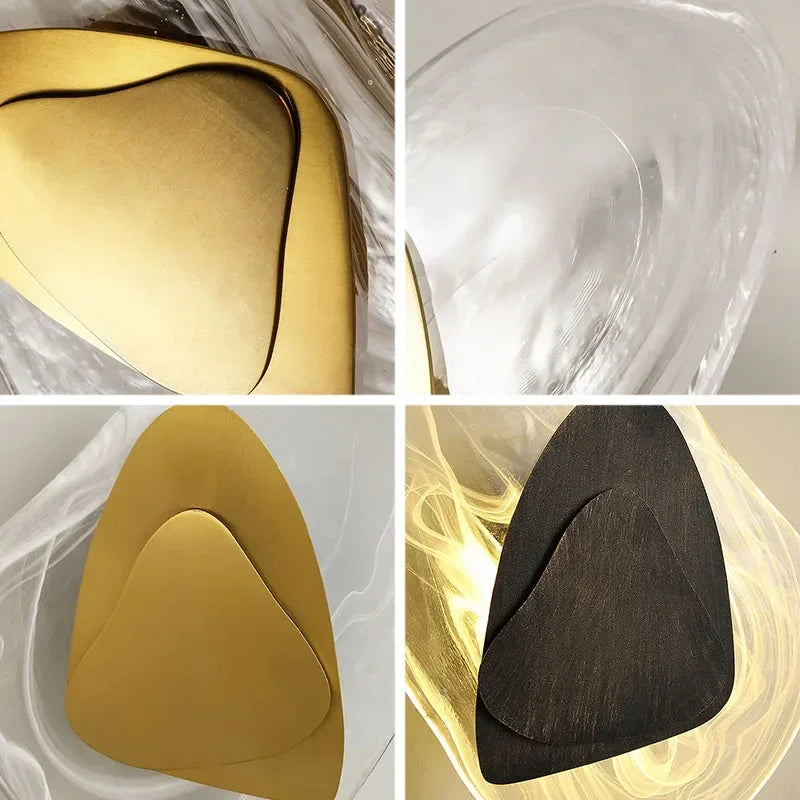 Applique murale cristal luxe chambre salon modern led créatif
