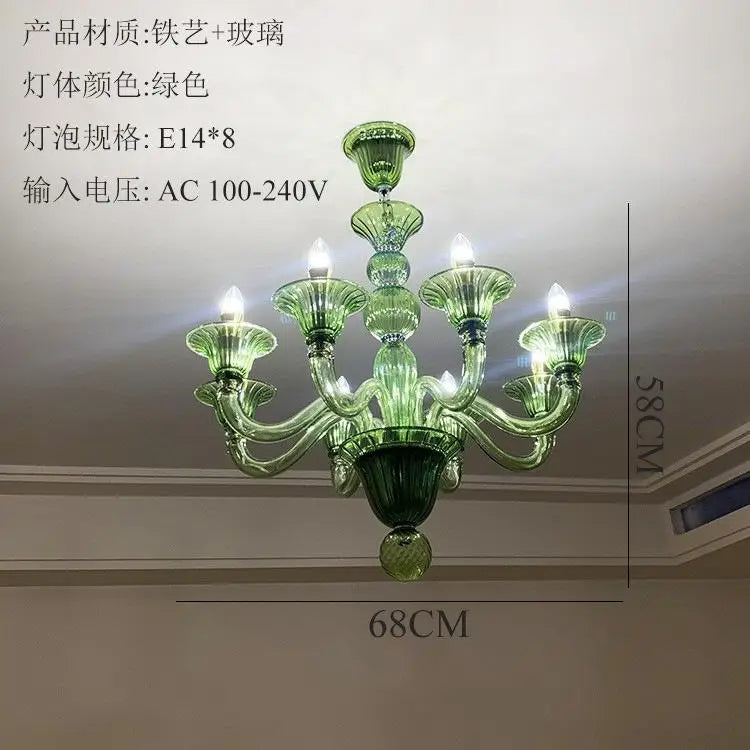 lustre led en cristal pour décoration intérieure élégante - vue 7 sur 15