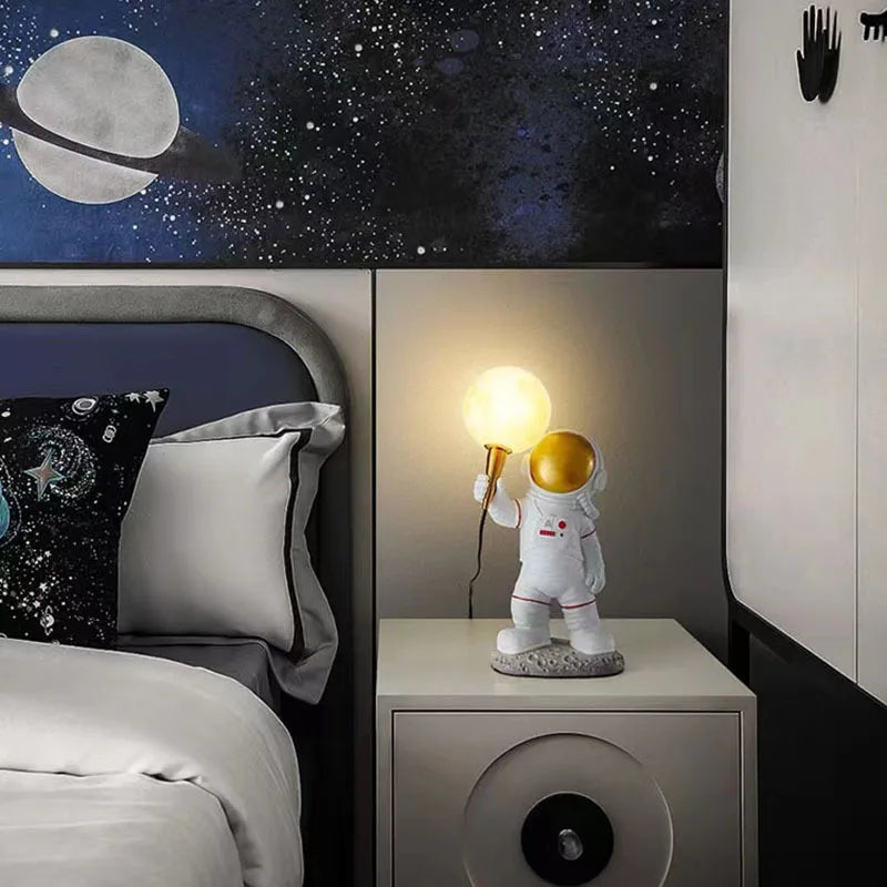 Lampe table Astronaute G9 3D Lune Veilleuse Enfant - vue 4 sur 8