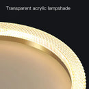 plafonnier de luxe design moderne avec anneau circulaire et rectangulaire led