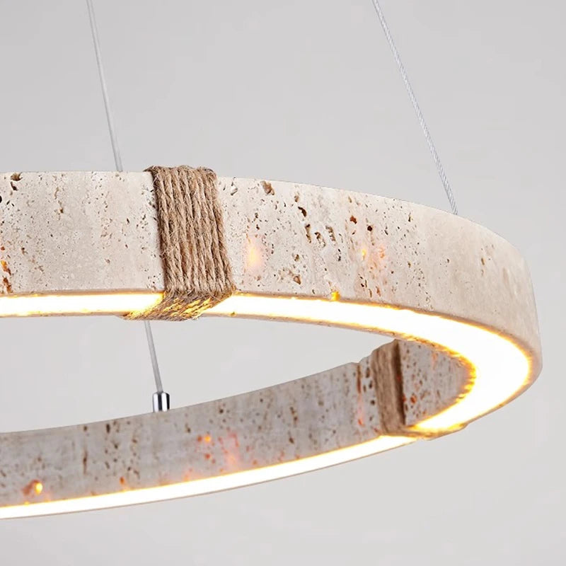 lustre tendance décoration intérieure en pierre moderne - vue 3 sur 10