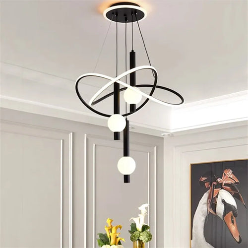 Minimalist post-modern chandelier for elegant interior decor - vue 2 sur 8
