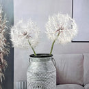 (2 Pcs)Artificial Dandelion Flower, Giant Faux Dandelion Flowers Artificial Dandelion Flowers for Home Decoration