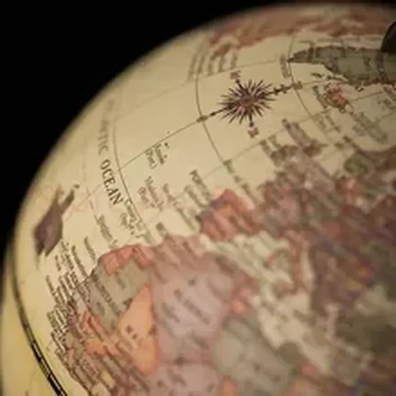 globe terrestre rétro tendance rotatif haute définition éducatif en géographie - vue 6 sur 5